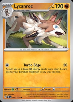 Temporal Forces Lycanroc #90 card