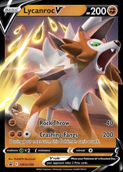 SWSH Black Star Promos Lycanroc V #SWSH199 card