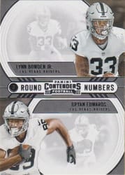 2020 Panini Contenders Round Numbers Lynn Bowden Jr. / Bryan Edwards #RN-BE card