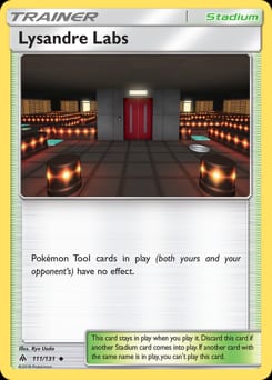 Forbidden Light Lysandre Labs #111 card