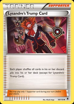 2014 Phantom Forces Lysandre's Trump Card #99 card