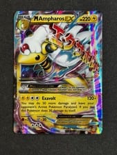 2015 Ancient Origins M Ampharos-EX #28 card