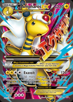 2015 Ancient Origins M Ampharos-EX #88 card