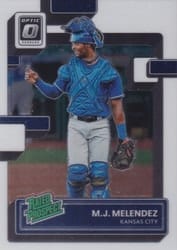 2022 Donruss Optic Rated Prospects M.J. Melendez #RP-25 card