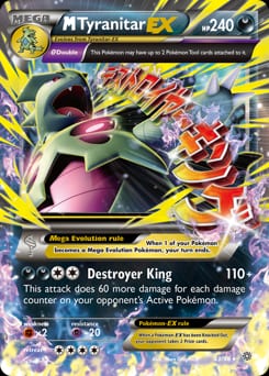 2015 Ancient Origins M Tyranitar-EX #43 card