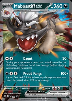 Scarlet & Violet Black Star Promos Mabosstiff ex #86 card