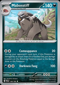 Paldea Evolved Mabosstiff #143 card