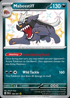 Paldean Fates Mabosstiff #188 card
