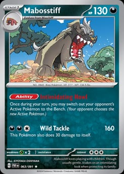 Paldean Fates Mabosstiff #63 card