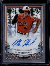 2024 Bowman Sterling Prospect Autographs Mac Horvath #PA-MH