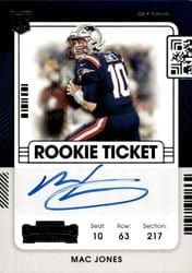 2021 Panini Contenders Base Set Mac Jones #109 card