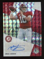 2021 Panini Mosaic Draft Picks Autographs Mac Jones #AM-MJ card