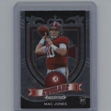 2021 Panini Prizm Draft Picks Mac Jones Green Prizm #170 card