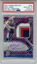 2021 Panini Spectra Mac Jones #205 card