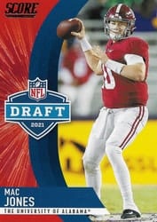 2021 Score NFL Draft Mac Jones #D5 card