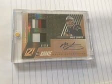 2021 Zenith Rookie Patch Autographs Copper Mac Jones #85 card