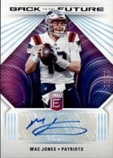 2022 Donruss Elite Back to the Future Signatures Mac Jones #BFS-MJ card