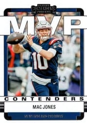2022 Panini Contenders MVP Contenders Mac Jones #MVP-MJO card