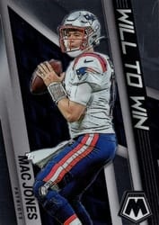 2022 Panini Mosaic Will to Win Mac Jones #WW-13 card