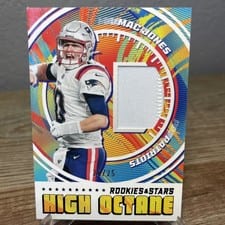 2022 Panini Rookies & Stars High Octane Memorabilia Mac Jones #HM-MJ card
