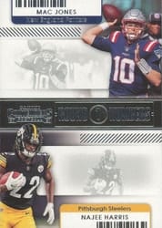 2021 Panini Contenders Round Numbers Mac Jones / Najee Harris #RN-MJO card