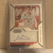 2021 Panini Prizm Draft Picks Sensational Signatures Mac McClung #SS-MAC card