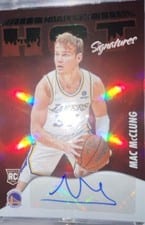 2022-23 Hoops Hot Signatures Mac McClung #HSR-MML card