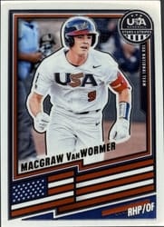2026 Panini Stars & Stripes Prizm Base Set Macgraw VanWormer #129 card