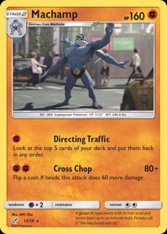 2019 Detective Pikachu Machamp #13 card