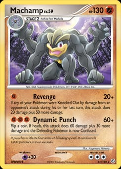 2007 Diamond & Pearl Machamp #31 card