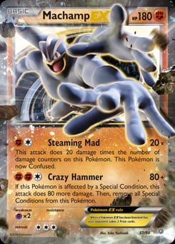 2015 Ancient Origins Machamp-EX #37 card