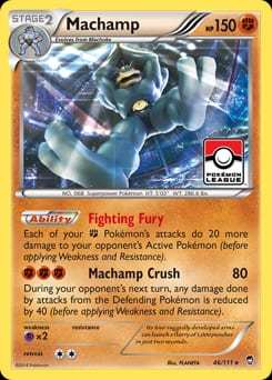 2014 Furious Fists Machamp #46 card