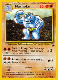 2000 Base Set 2 Machoke #49 card
