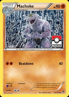 2014 Furious Fists Machoke #45 card