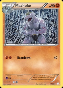 2016 Generations Machoke #41 card