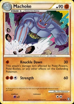2010 HS—Triumphant Machoke #40 card