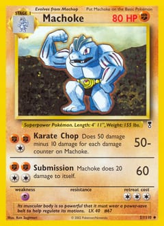 2002 Legendary Collection Machoke #51 card