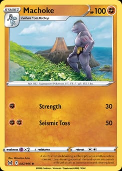 2022 Lost Origin Machoke #87 card