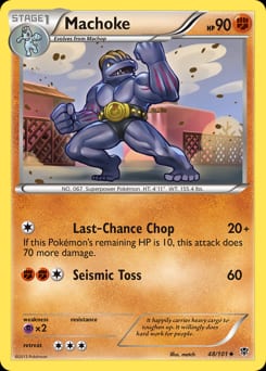 2013 Plasma Blast Machoke #48 card