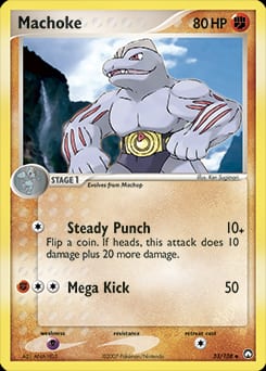 2007 Power Keepers Machoke #33 card