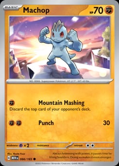 151 Machop #66 card