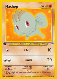 Neo Destiny Machop #73 card