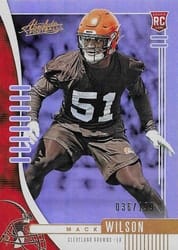 2019 Panini Absolute Base Set Mack Wilson #152 card