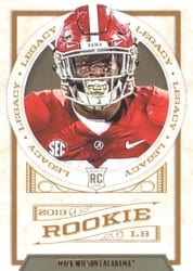 2019 Panini Legacy Base Set Mack Wilson #184 card