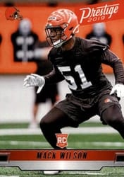 2019 Panini Prestige Base Set Mack Wilson #273 card