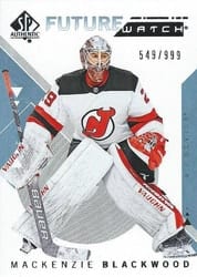 2018-19 SP Authentic Base Set Mackenzie Blackwood #176 card