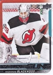 2018-19 Upper Deck Base Set Mackenzie Blackwood #210 card
