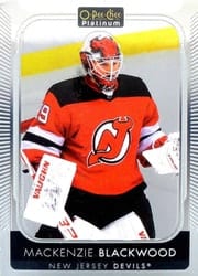 2021-22 O-Pee-Chee Platinum Base Set Mackenzie Blackwood #174 card