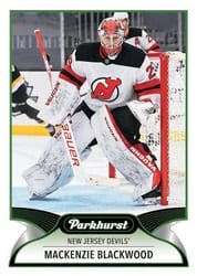 2021-22 Parkhurst Base Set Mackenzie Blackwood #90 card