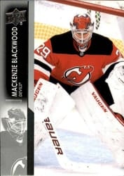 2021-22 Upper Deck Base Set Mackenzie Blackwood #107 card